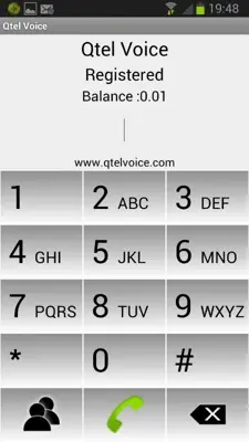 Qtel Voice android App screenshot 1